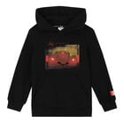 توب هودي بالشعار باللون الأسود للأولاد, 1, hi-res