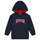 Boys Navy Blue Logo Tracksuit, 2, hi-res