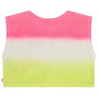 Girls Pink & Yellow Ombre Top, 1, hi-res