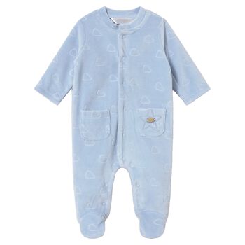 Baby Boys Blue Clouds Babygrow