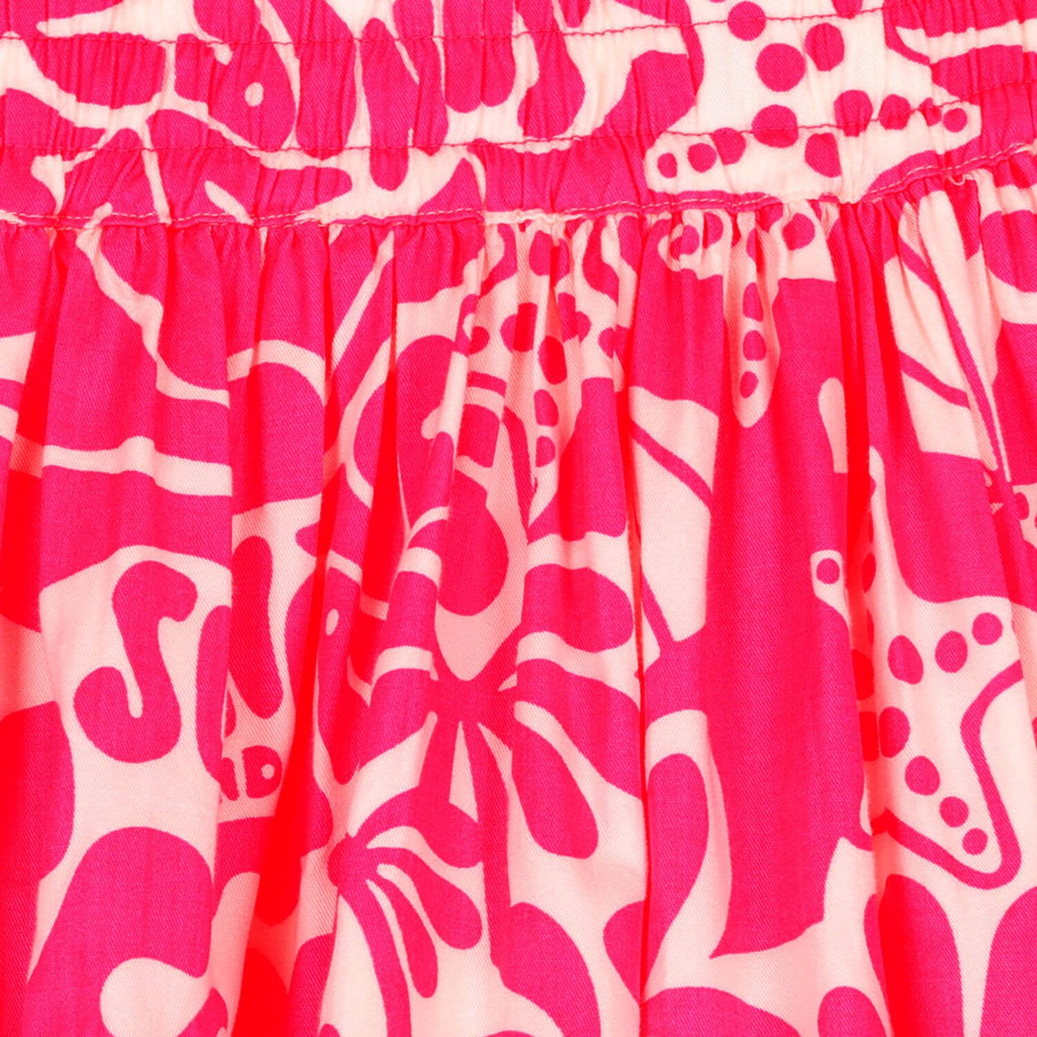 تنوره بنات بطبعه اصداف بحريه باللون الوردى , 1, hi-res image number null