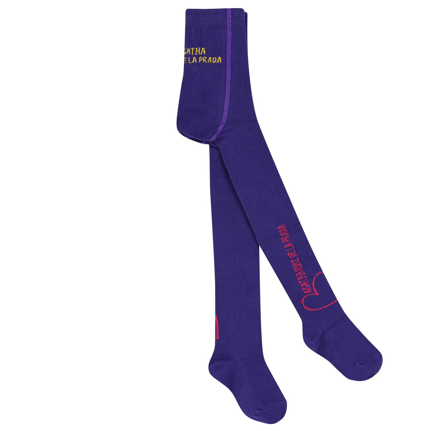 طقم فستان بنات بطبعة القلب باللون البنفسجي والوردي, 1, hi-res image number null