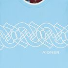 تي شيرت أزرق بشعار للأولاد, 1, hi-res