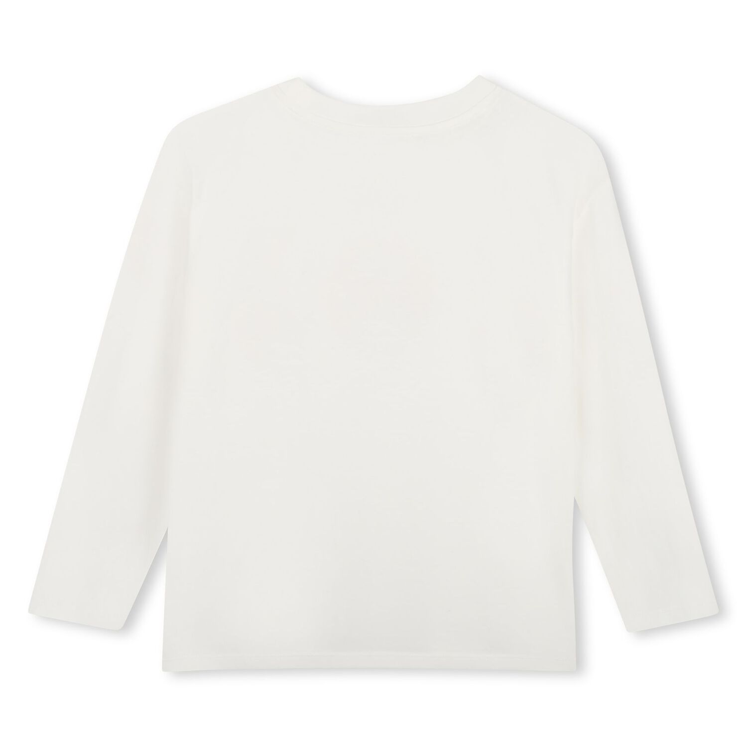 Girls Ivory Logo Long Sleeve Top, 2, hi-res
