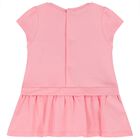 Baby Girls Pink Dress, 1, hi-res