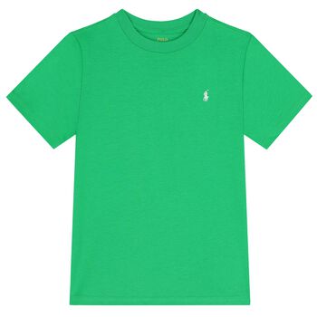Boys Green Logo T-Shirt
