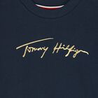 فستان بالشعار باللون الكحلى للبنات, 1, hi-res