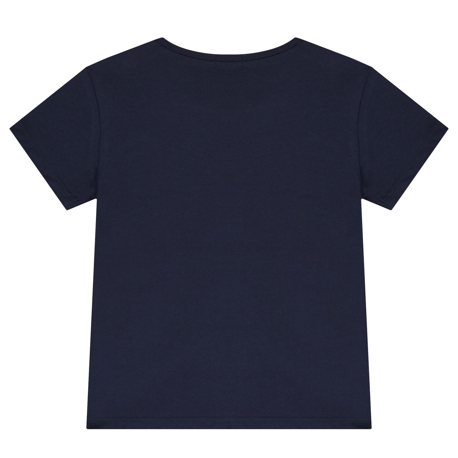 Girls Navy Blue Logo Heart T-Shirt, 2, hi-res image number null