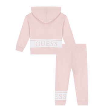 Baby Girls Pink Logo Tracksuit