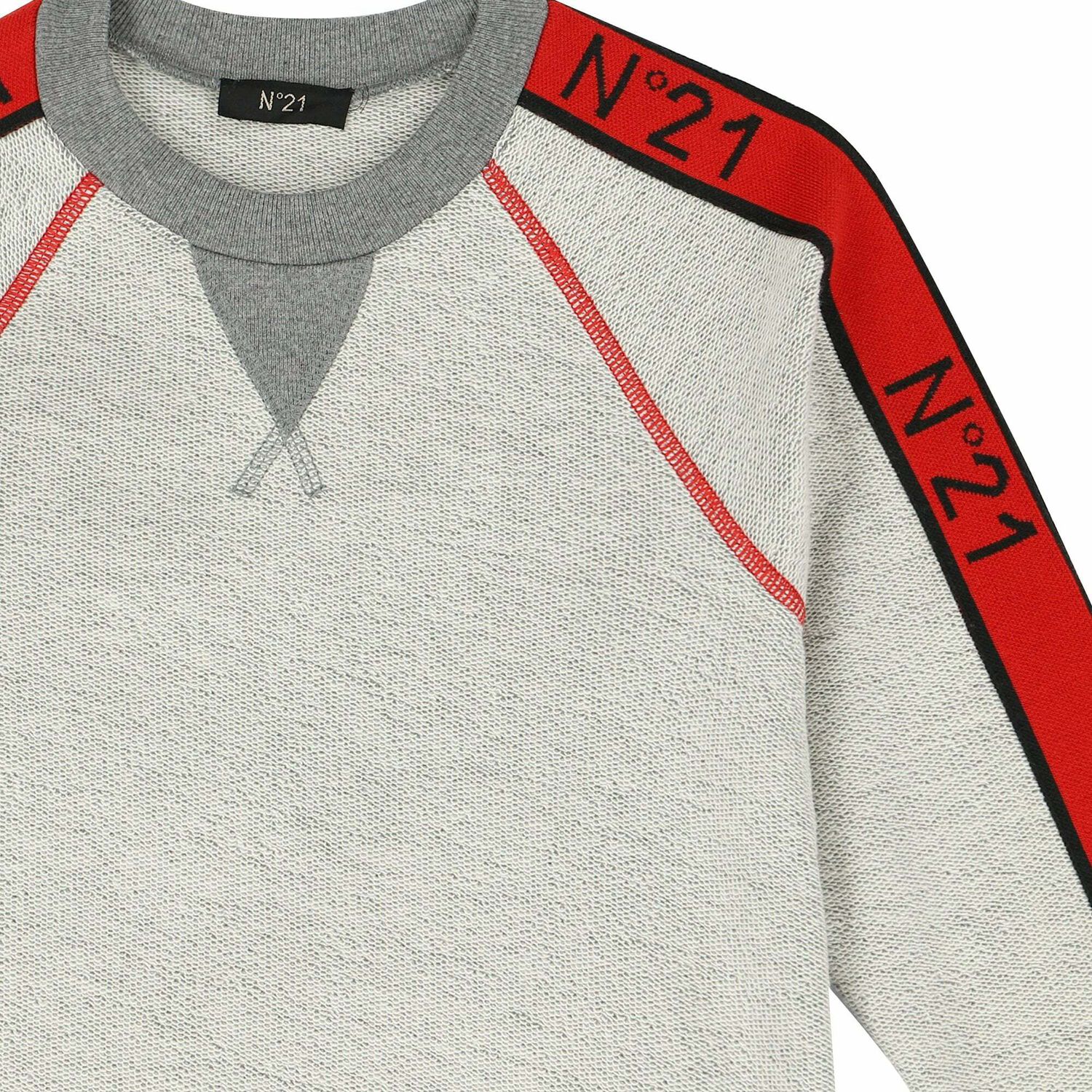 Boys Grey Logo Sweatshirt, 1, hi-res