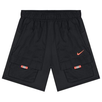 Boys Black Logo Shorts