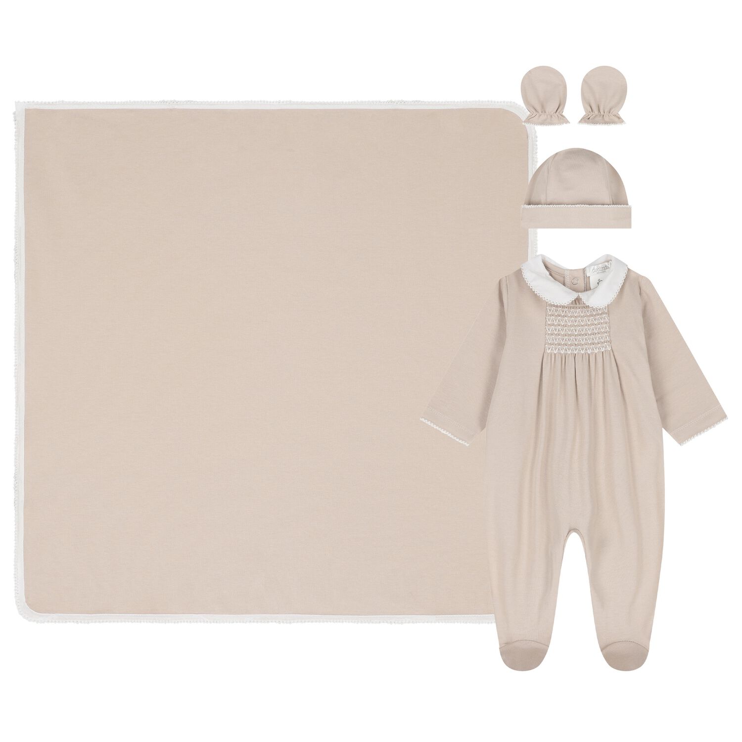Beige & White Babygrow Gift Set, 1, hi-res