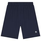 Boys White & Navy Blue Logo Pyjamas, 1, hi-res