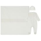 Ivory Smocked Babygrow Gift Set, 4, hi-res