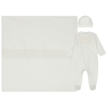 Ivory Smocked Babygrow Gift Set