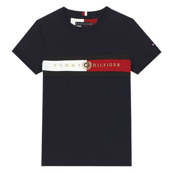 Boys Navy Logo T-Shirt