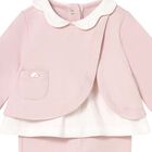 Baby Girls Pink & Ivory Leggings Set, 2, hi-res