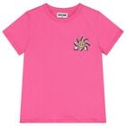 تيشيرت بنات بشعار تيدى بير باللون الوردى , 5, hi-res