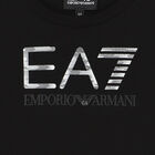 Boys Black Logo Long Sleeve Top, 1, hi-res