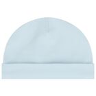 Baby Boys Blue & Beige Geo Map Babygrow Gift Set, 3, hi-res