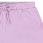 Younger Girls Lilac Shorts, 3, hi-res