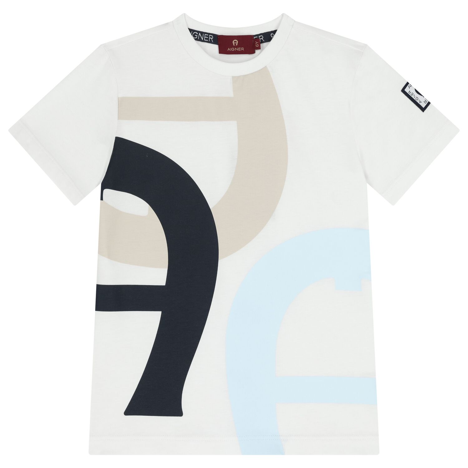 Boys White Logo T-Shirt, 1, hi-res