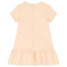 فستان بنات بالشعار باللون الوردى, 3, hi-res