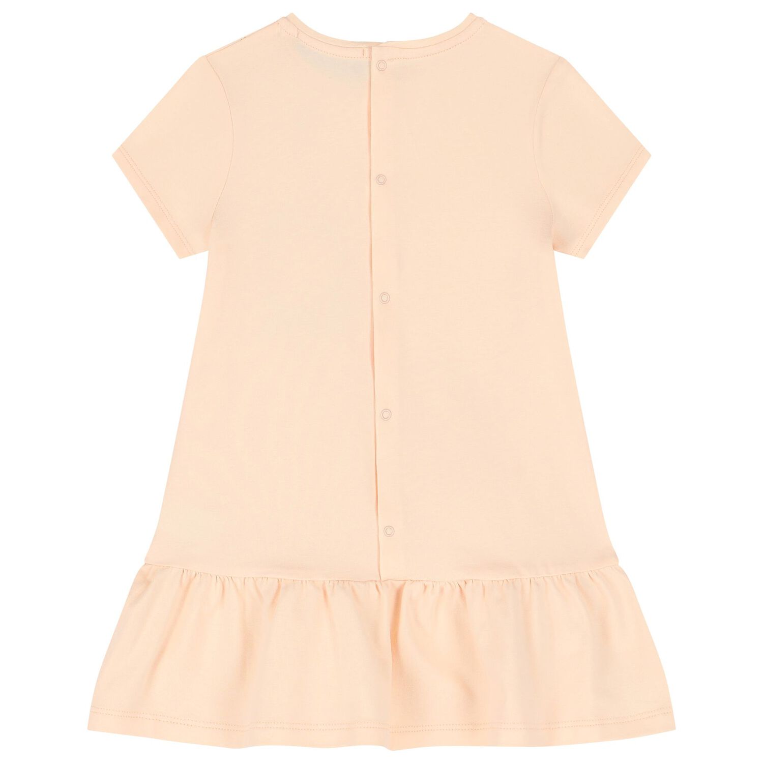 فستان بنات بالشعار باللون الوردى, 3, hi-res