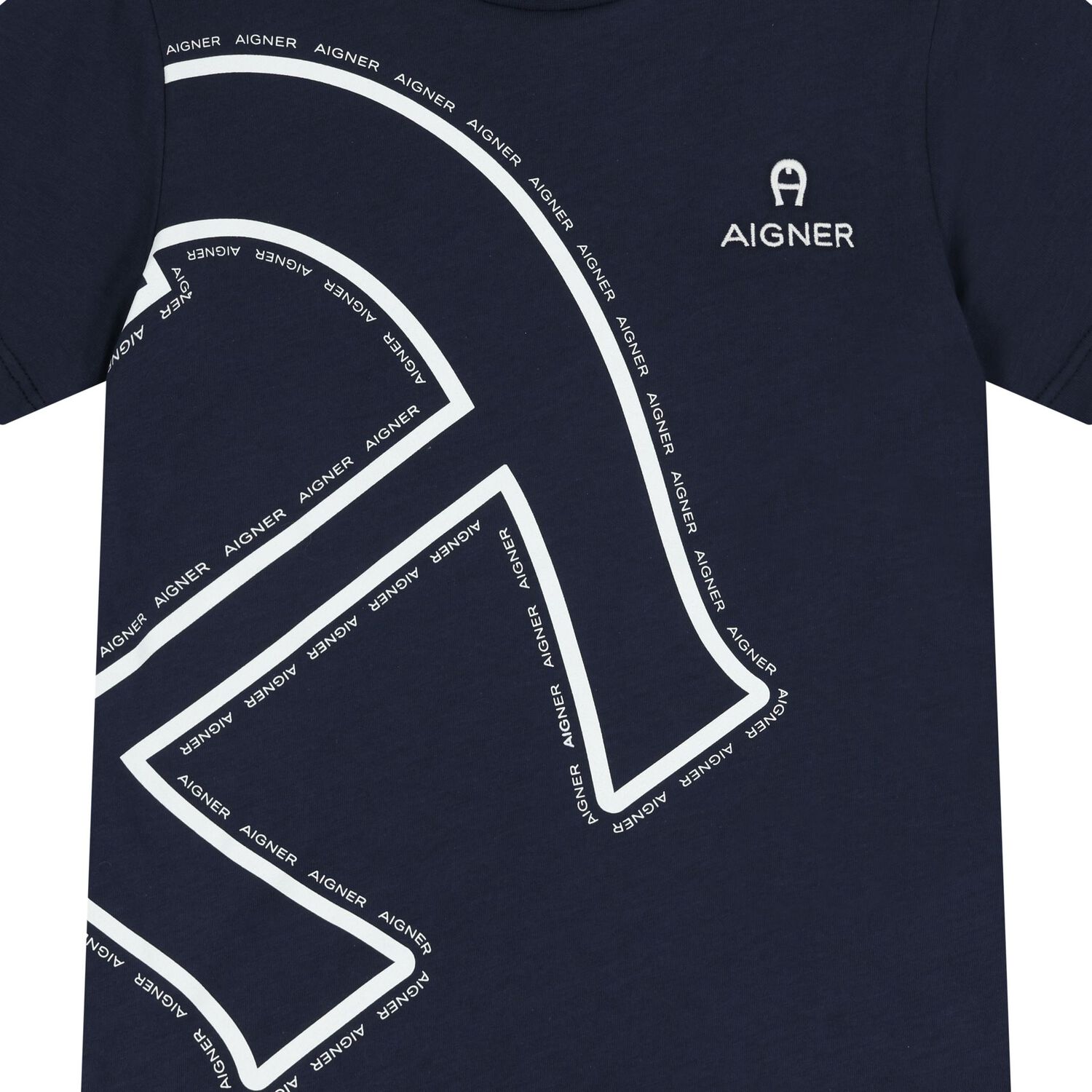 Boys Navy Blue Logo T-Shirt, 3, hi-res