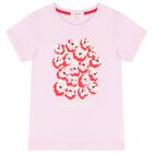 Girls Pink Floral T-Shirt, 1, hi-res