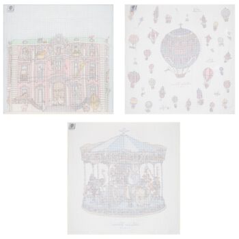 Baby Boys White & Blue Signature Carrés Gift Set