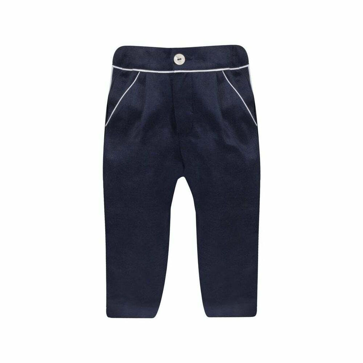 Boys Navy Blue Trousers, 1, hi-res image number null