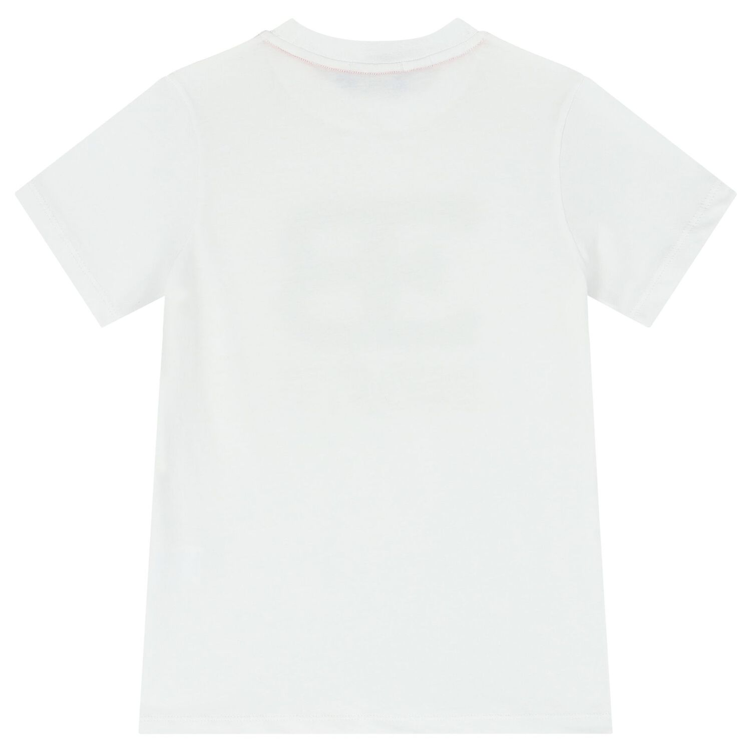 Boys White & Gold Logo T-Shirt, 1, hi-res