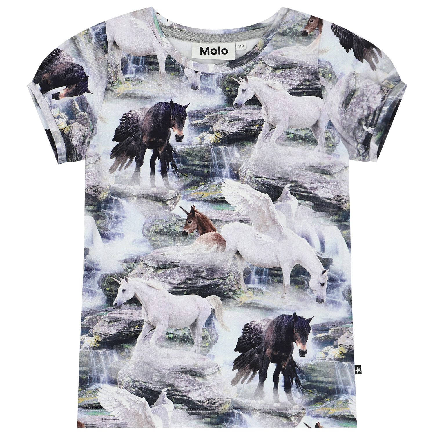 Girls Unicorn T-Shirt, 1, hi-res