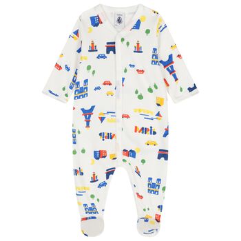 Baby Boys White Babygrow