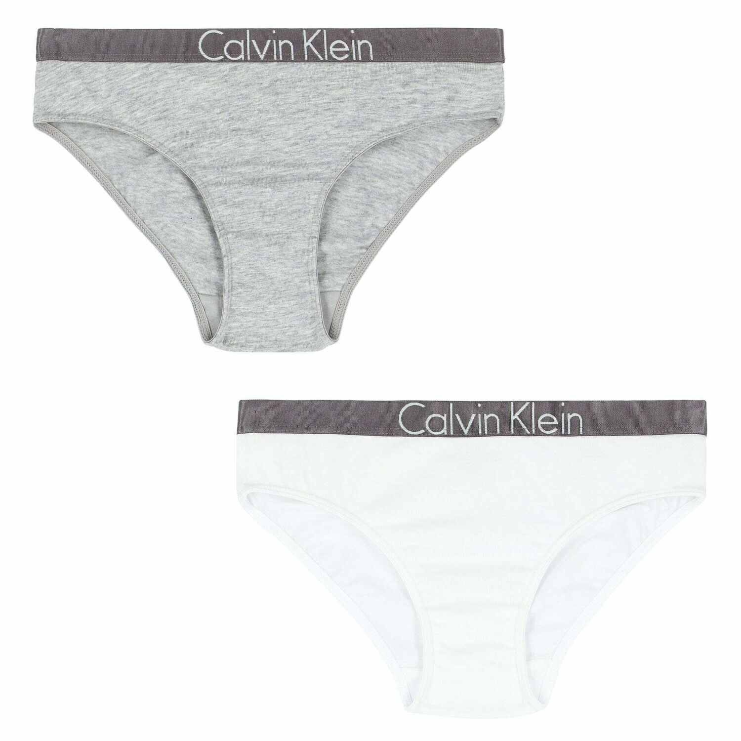 Girls Grey & White Bikini (2 Pack), 1, hi-res