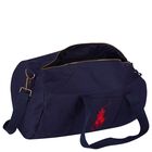 Boys Navy Blue Canvas Pony Logo Sports Bag ( 49cm ) , 1, hi-res