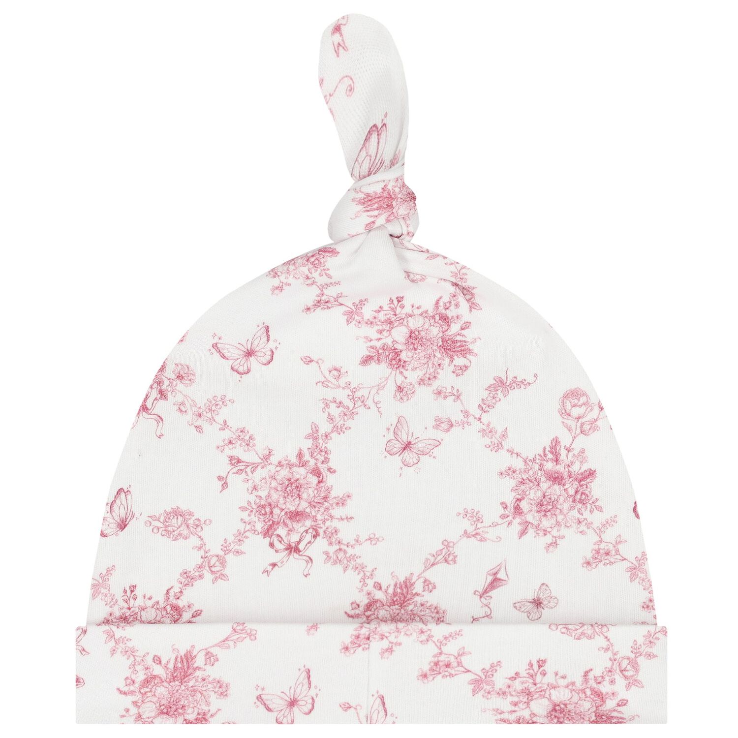 Baby Girls White & Pink Floral & Butterflies Babygrow Set, 1, hi-res image number null