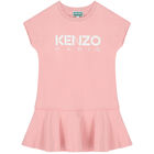 فستان بالشعار باللون الوردى, 1, hi-res