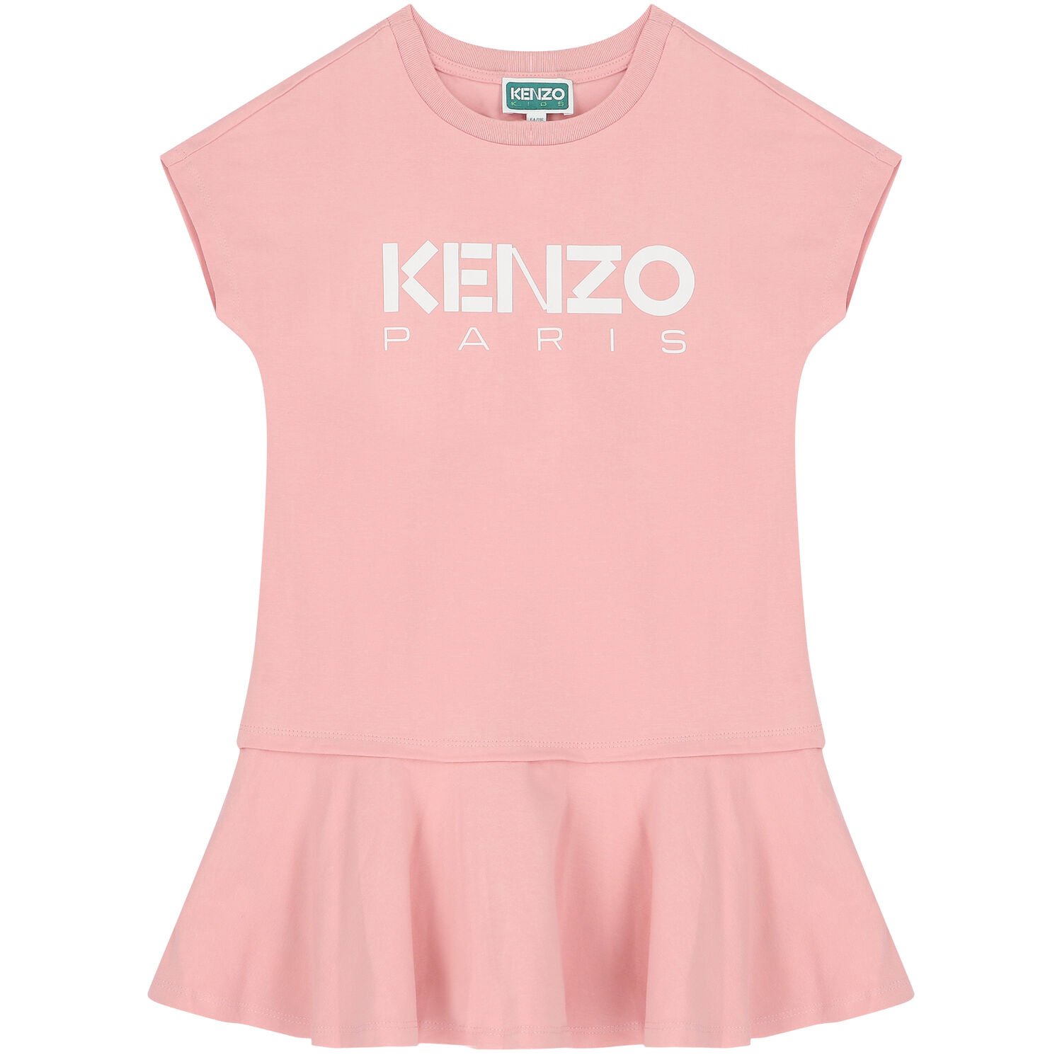 فستان بالشعار باللون الوردى, 1, hi-res