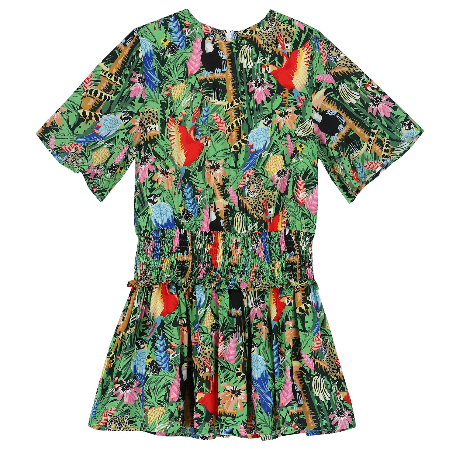 فستان استوائي باللون الأخضر , 1, hi-res