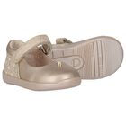 حذاء بنات ما قبل المشي باللون الذهبي , 2, hi-res