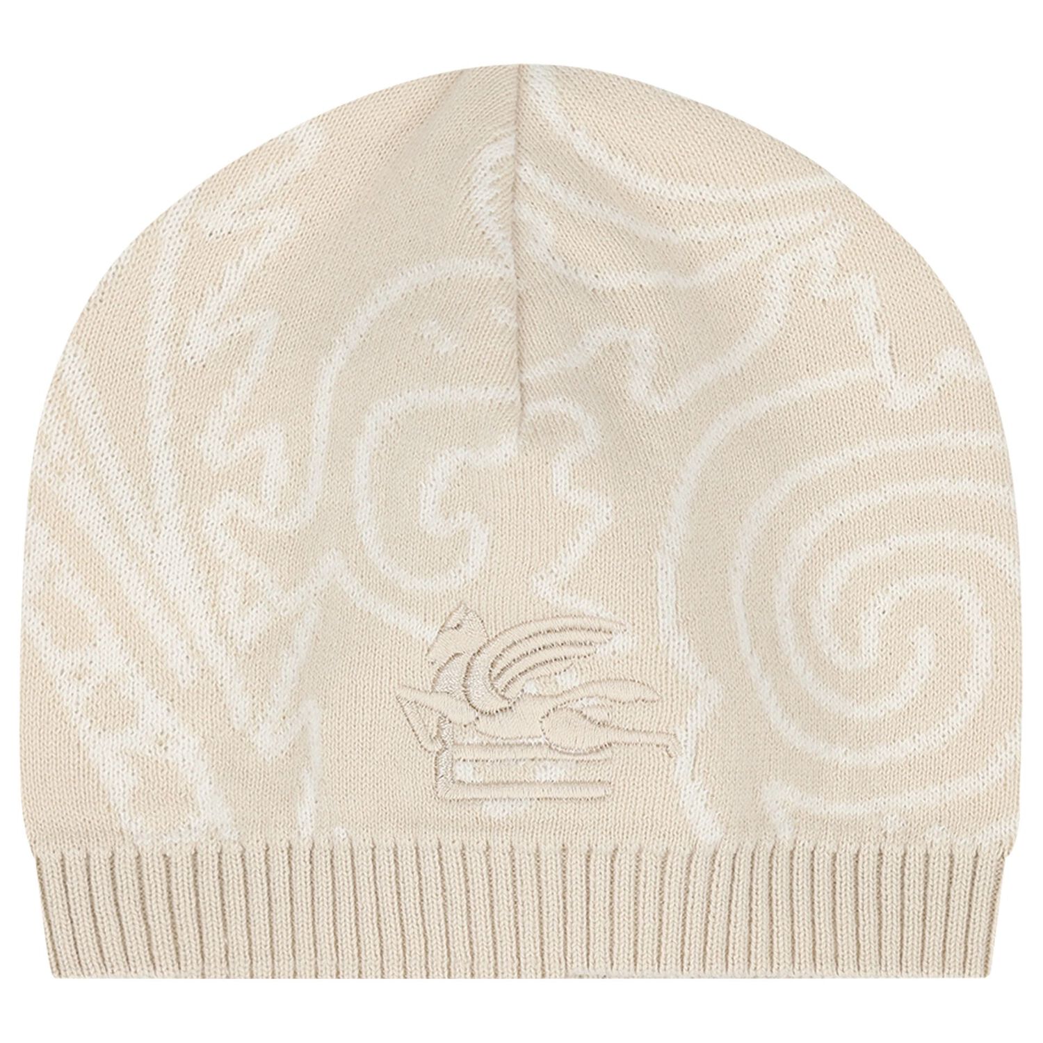 Beige Logo Paisley Knitted Babygrow Gift Set, 1, hi-res