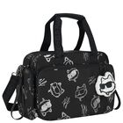Black & White Choupette Logo Baby Changing Bag ( 37cm ), 1, hi-res