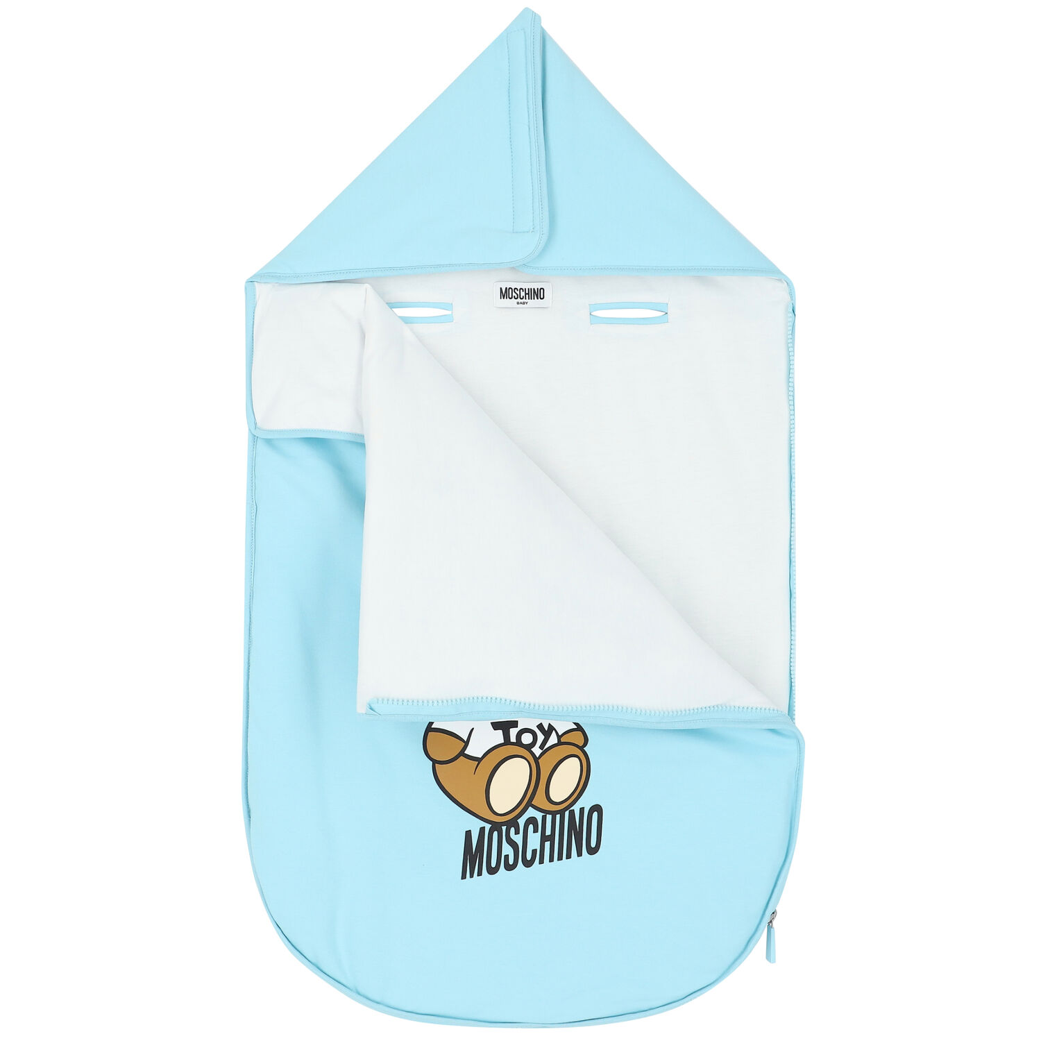 Blue Teddy Bear Logo Baby Nest, 2, hi-res