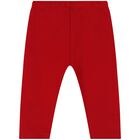 Younger Girls Ivory & Red Trousers Set, 1, hi-res