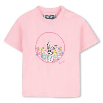 Younger Girls Pink Logo T-Shirt