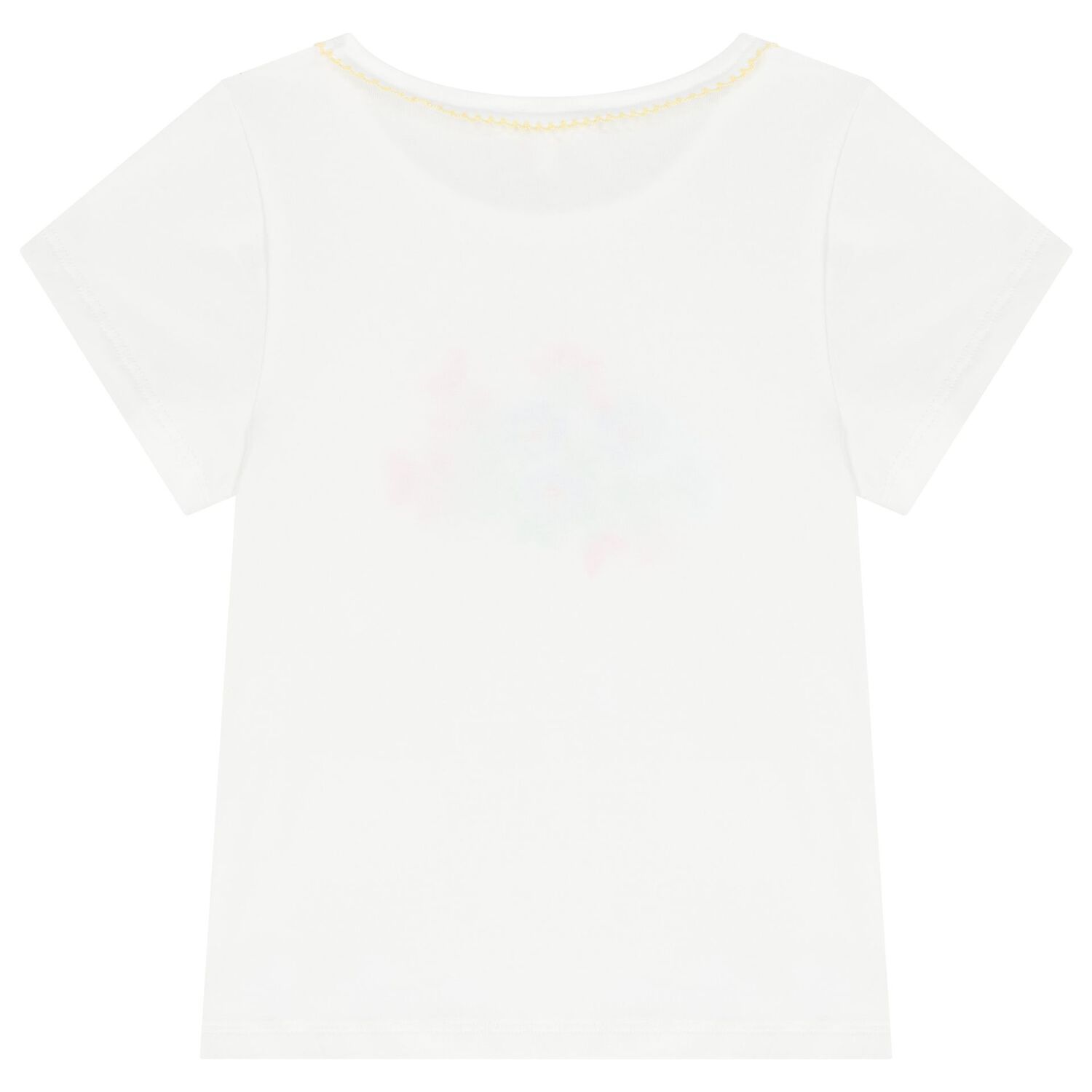 طقم تنورة بطبهة الزهور باللون الأبيض للبنات, 1, hi-res