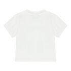 Baby Boys White & Beige Logo Shorts Set, 1, hi-res