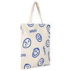 Girls Ivory Smiley Tote Bag, 1, hi-res